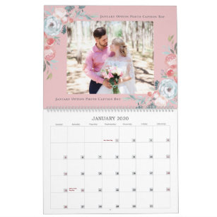 Newlyweds First Year   Wedding Photography Collage Calendar