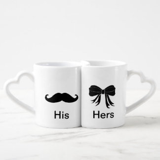 Newlyweds "His" and "Hers" Lovers Mugs Gift Set