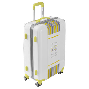 Newlyweds Mr and Mrs Personalized Luggage