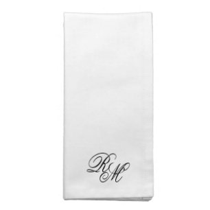 Newlyweds Name Monogram New Home Cloth Napkin