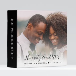 Newlyweds Photo Wedding Album 3 Ring Binder