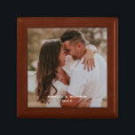 Newlyweds Photo Wooden Jewelry Keepsake Box<br><div class="desc">Customize this gift box with photo and names.  Makes a great gift idea for the newlyweds,  just married,  anniversary,  and more.</div>