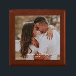 Newlyweds Photo Wooden Jewelry Keepsake Box<br><div class="desc">Customize this gift box with photo and names.  Makes a great gift idea for the newlyweds,  just married,  anniversary,  and more.</div>