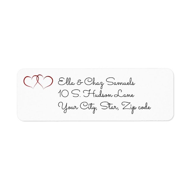 Newlyweds return address labels (Front)