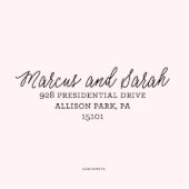 Newlyweds Self-Inking Lovely Return Address Stamp (Sample Image)