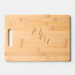 Newlyweds Simple Elegant Engraved Chopping Cutting Board