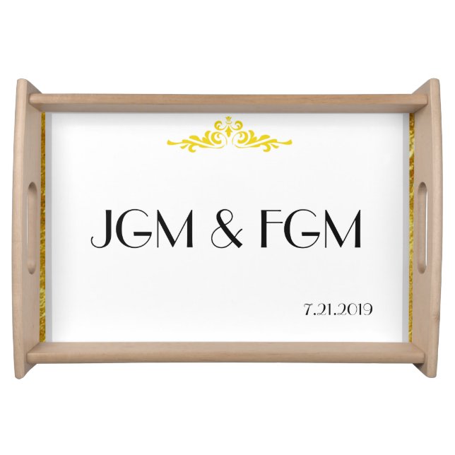 Newlywed's Souvenir Serving Tray (Front)