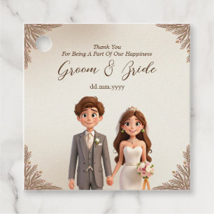Newlyweds Thank You Wedding Favors Favor Tags