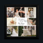 Newlyweds  Wedding Collage  Gift Box<br><div class="desc">A treasured addition to our Newlyweds Theme Collection, the Wedding Collage gift Box celebrates the union of love. More than just an accessory, this pillow is a visual ode to the joyous journey of happy couples, encapsulating the moments that mark the beginning of a beautiful forever. The Wedding Collage design...</div>