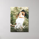 Newlyweds Wedding Photo Love script Personalized Canvas Print<br><div class="desc">Introducing our Newlyweds Wedding Photo Love Script Personalized Canvas Print—a timeless and romantic canvas that captures the essence of your special day. This personalized canvas print transforms your cherished wedding photo into a beautiful keepsake, complemented by elegant script and trendy fonts that express the profound emotion of love. 📸 Cherished...</div>