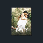 Newlyweds Wedding Photo Love script Personalized Canvas Print<br><div class="desc">Introducing our Newlyweds Wedding Photo Love Script Personalized Canvas Print—a timeless and romantic canvas that captures the essence of your special day. This personalized canvas print transforms your cherished wedding photo into a beautiful keepsake, complemented by elegant script and trendy fonts that express the profound emotion of love. 📸 Cherished...</div>