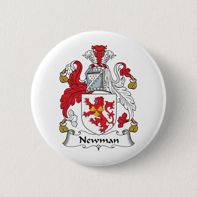Newman Family Crest Pinback Button (Front)
