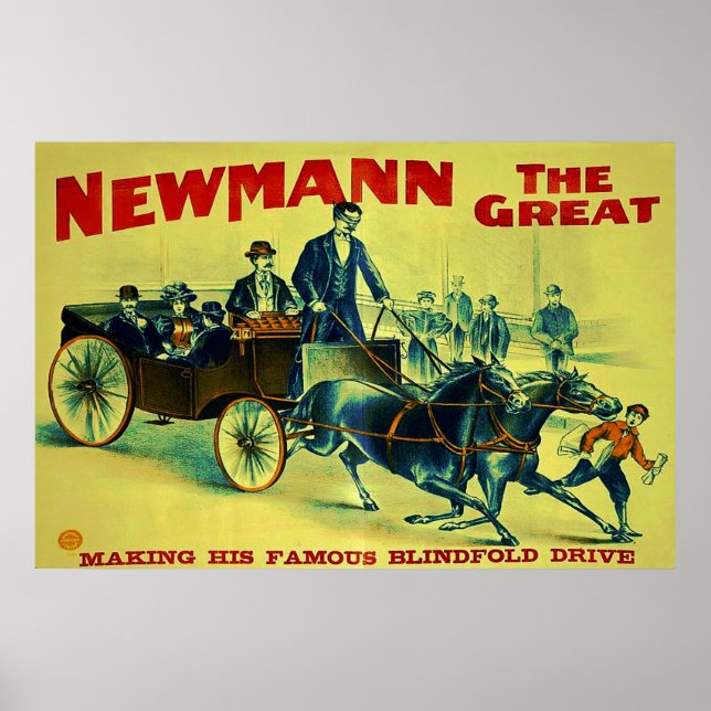 Newmann the Great ~ Vintage Magician Poster (Front)