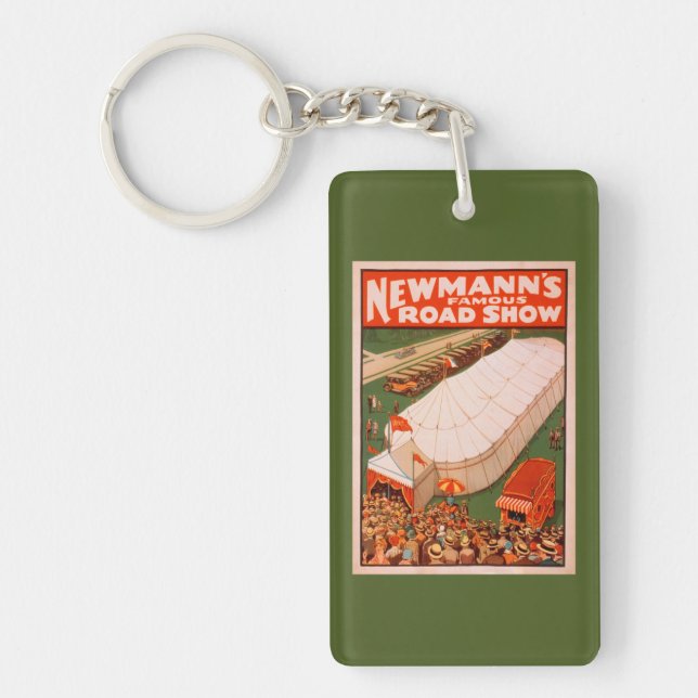 Newmann's Famous Magic Road Tent Show Poster Keychain (Front)