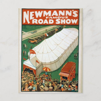Newmanns Famous Road Show Postcard
