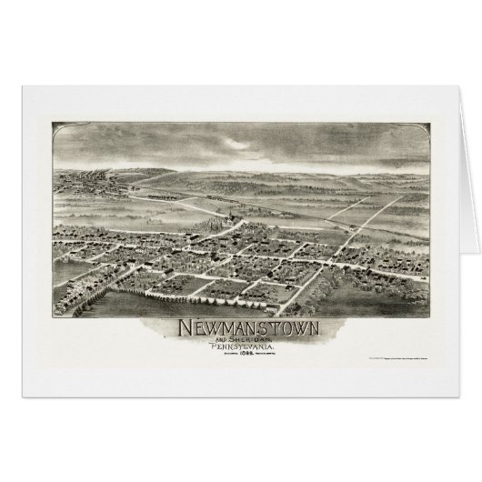Newmanstown & Sheridan, PA Panoramic Map - 1898 (Front Horizontal)