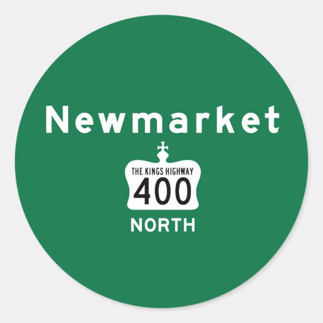 Newmarket 400 classic round sticker (Front)