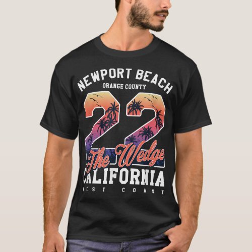 Newport Beach 22 The Wedge California West Coast S T_Shirt