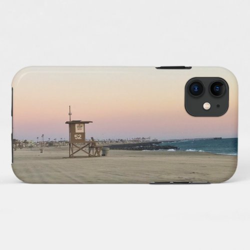Newport Beach at Sunset California iPhone 11 Case