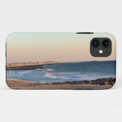 Newport Beach at Sunset California iPhone 11 Case