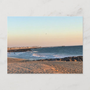 Newport Beach at Sunset, California Postcard