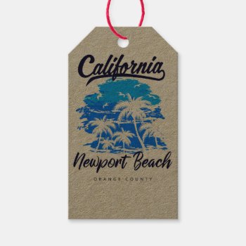 Newport Beach California Gift Tag by styleuniversal at Zazzle