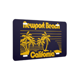 Newport Beach California License Plate