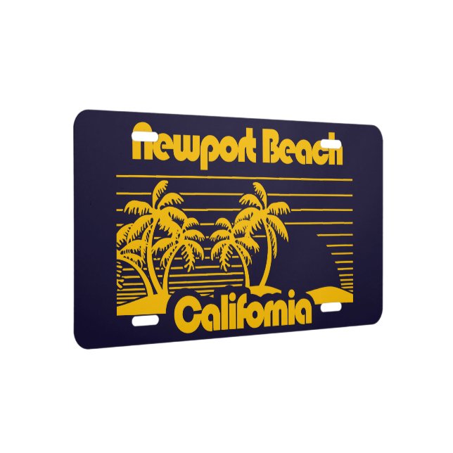 Newport Beach California License Plate (Right)