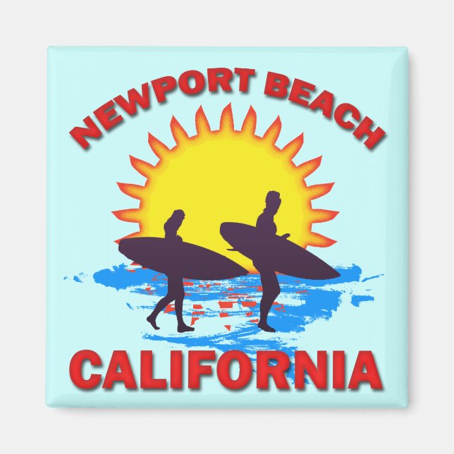 NEWPORT BEACH CALIFORNIA MAGNET (Front)