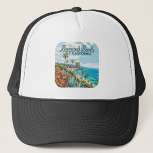 Newport Beach California Orange County Vintage Trucker Hat