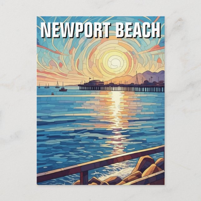 Newport Beach California Postcard (Front)