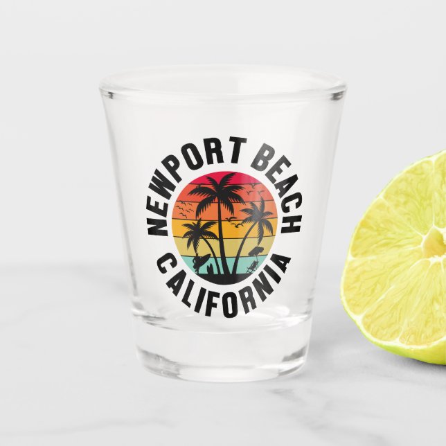 Newport Beach,California Shot Glass (Front)