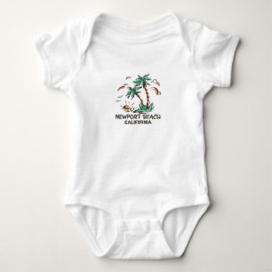 Newport Beach - California - Sunset Baby Bodysuit