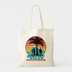 Newport Beach California Surfing Tote Bag
