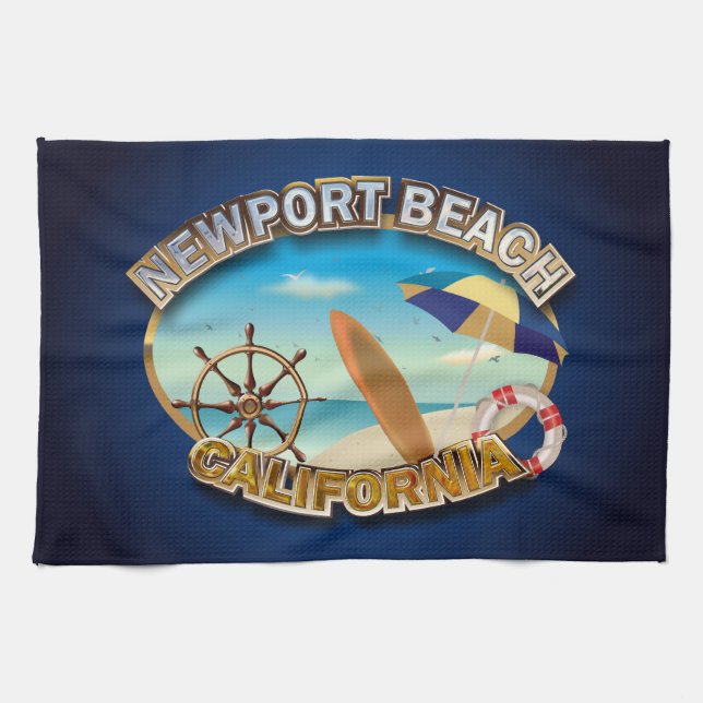 Newport Beach, California Towel (Horizontal)