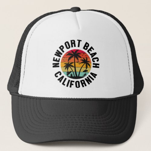 Newport BeachCalifornia Trucker Hat