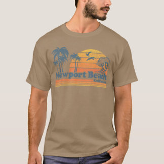 Newport Beach California Vacation Cute Vintage Cal T-Shirt