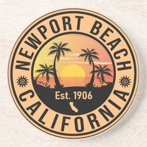 Newport Beach California Vintage Souvenirs Coaster