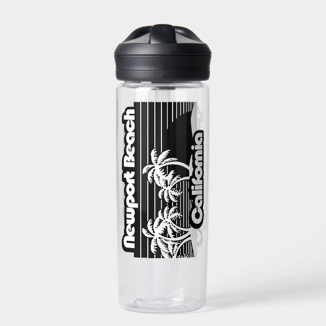 Newport Beach California Water Bottle (Front)