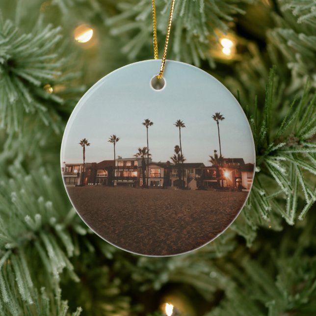 Newport Beach  Ceramic Ornament (Tree)