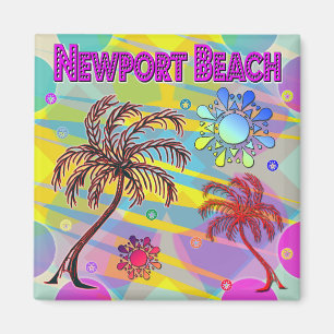 Newport Beach Happy and Hope Manget Magnet