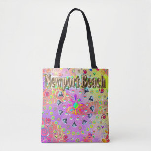Newport Beach Lucky Golden Tote Bag