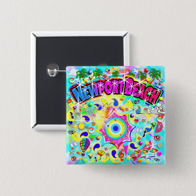 Newport Beach Mystic Dance  Button (Front & Back)