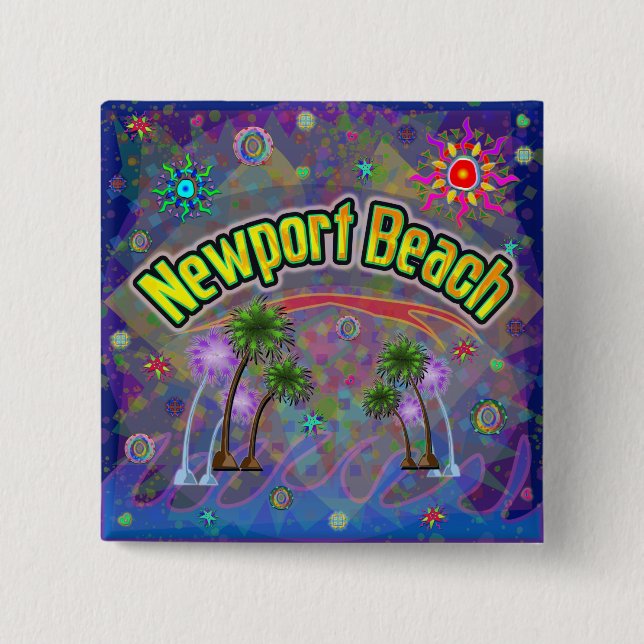 Newport Beach Noble Voyage Button (Front)