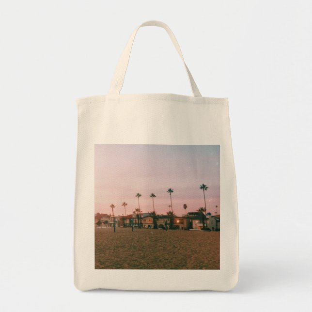 Newport Beach Pastel Sunset Tote Bag (Front)