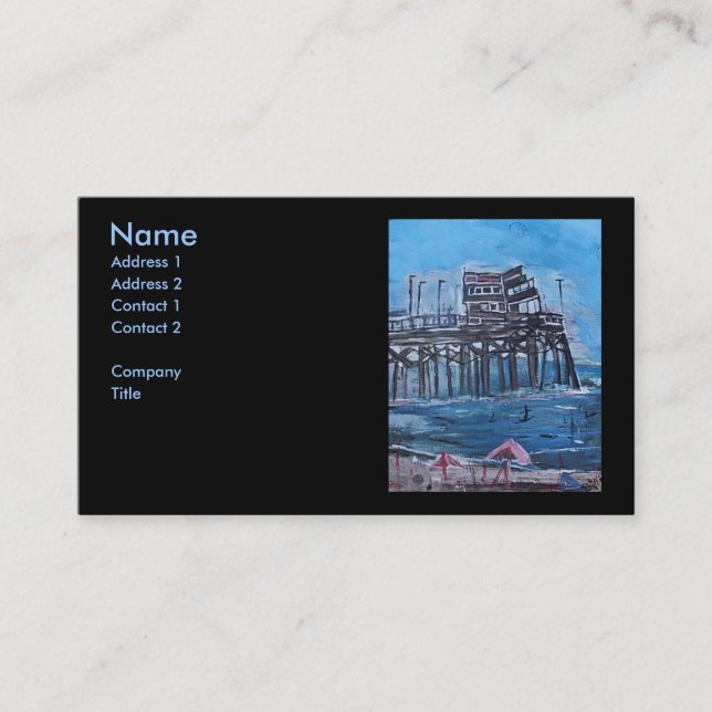 NEWPORT BEACH PIER BUSINESS CARD (Front)