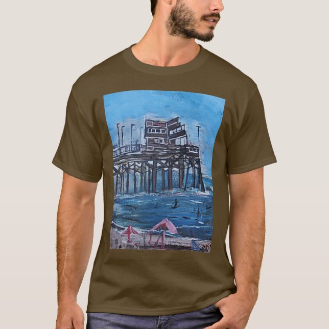 NEWPORT BEACH PIER T-Shirt (Front)