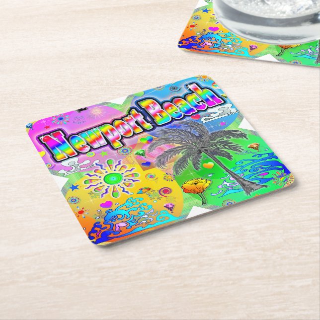 Newport Beach Quadro Seasons Coaster (Angled)