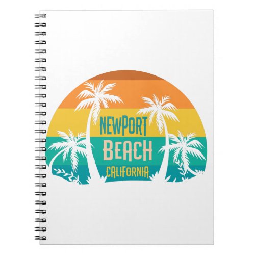 Newport Beach Retro Notebook