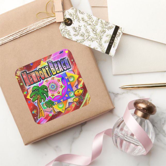 Newport Beach Tropical Friends Sticker (Gifting)